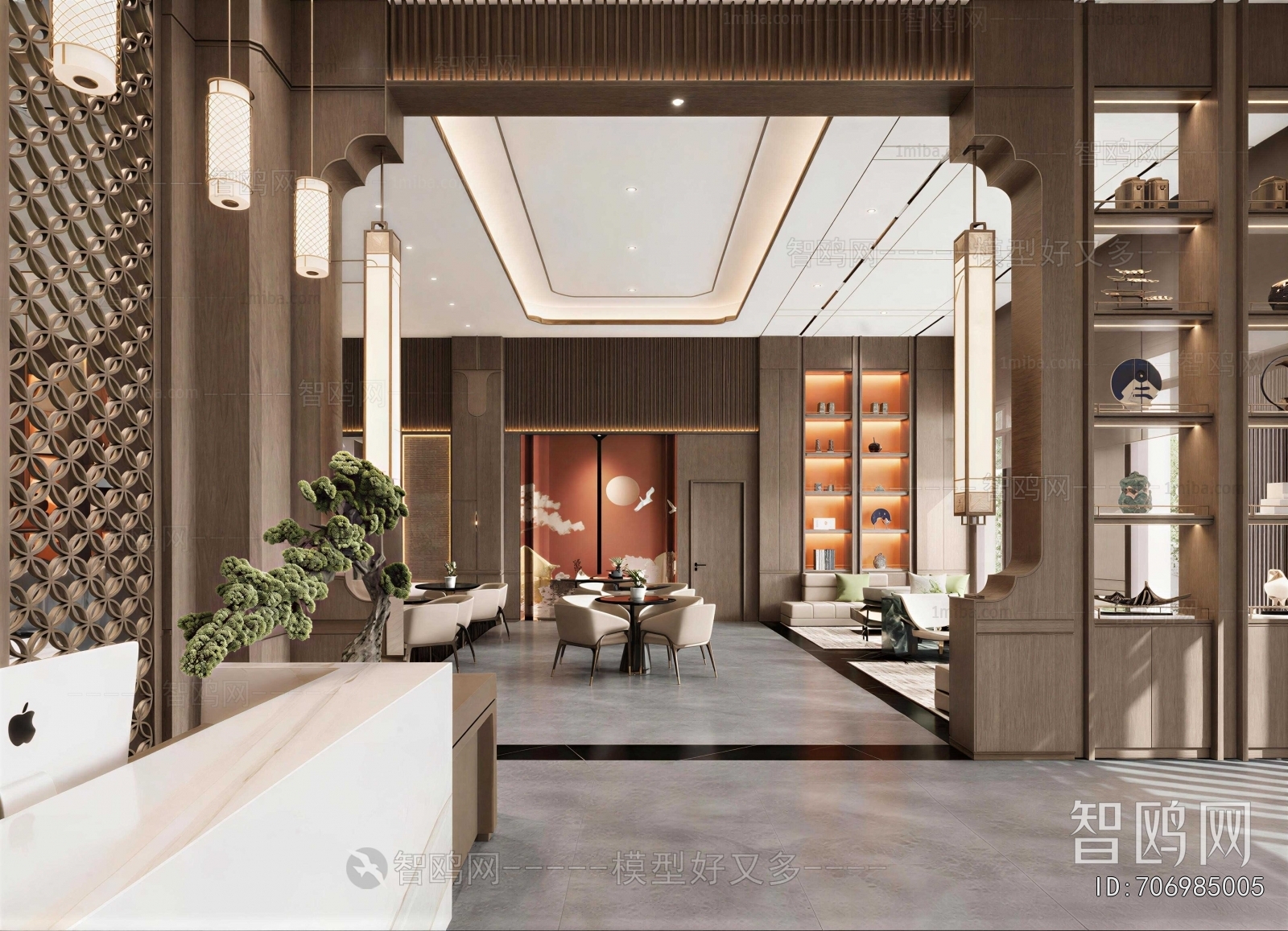 New Chinese Style Lobby Hall