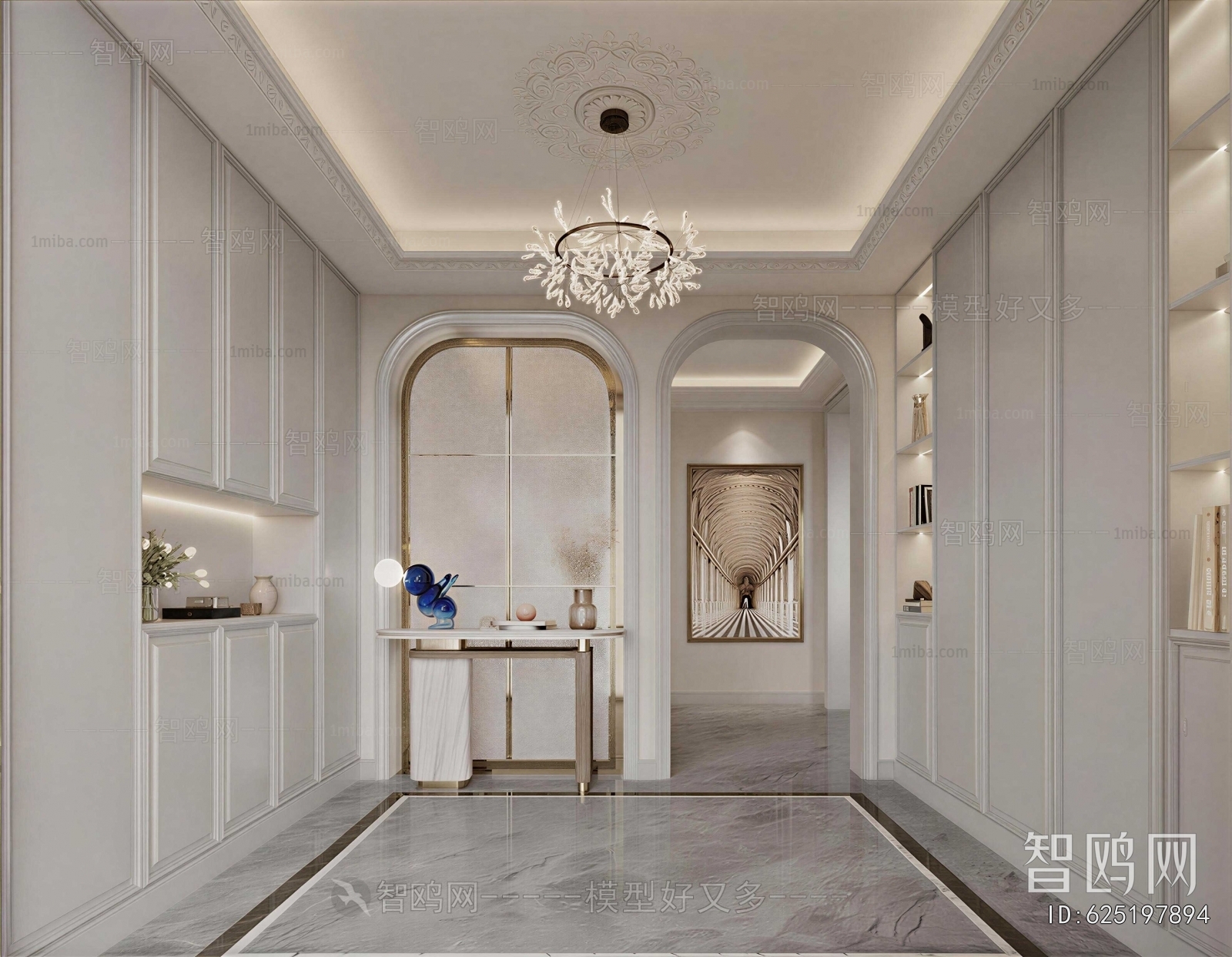 French Style Hallway
