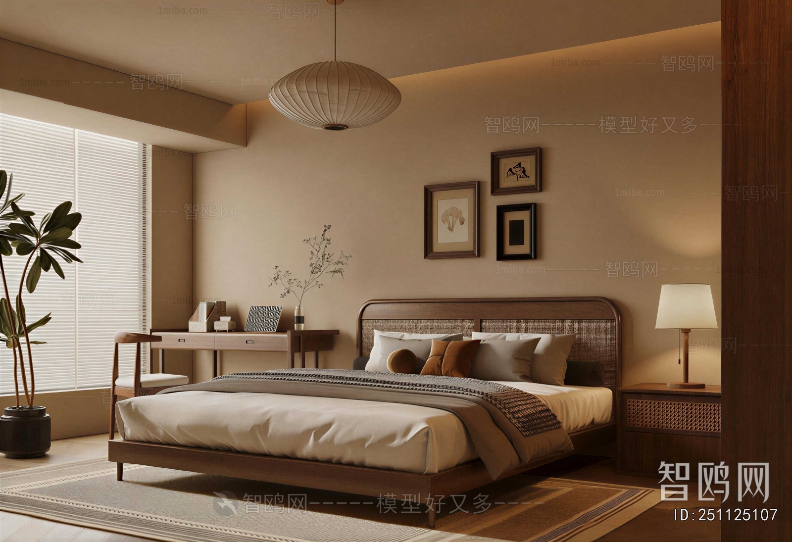 Wabi-sabi Style Bedroom