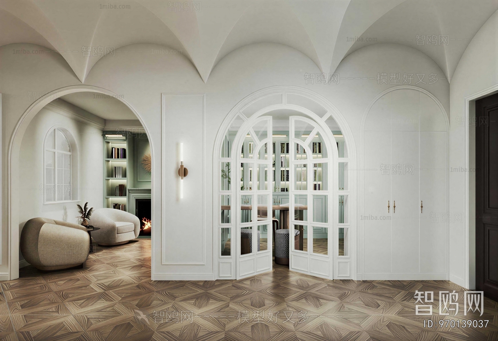 Simple European Style Hallway