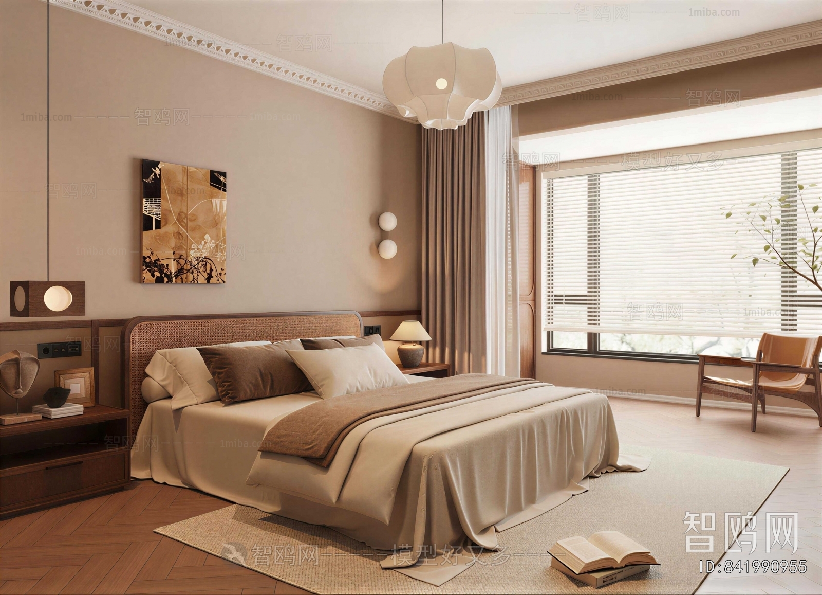 Wabi-sabi Style Bedroom