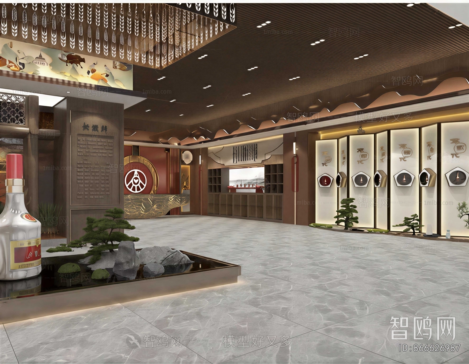 New Chinese Style Exhibition Hall