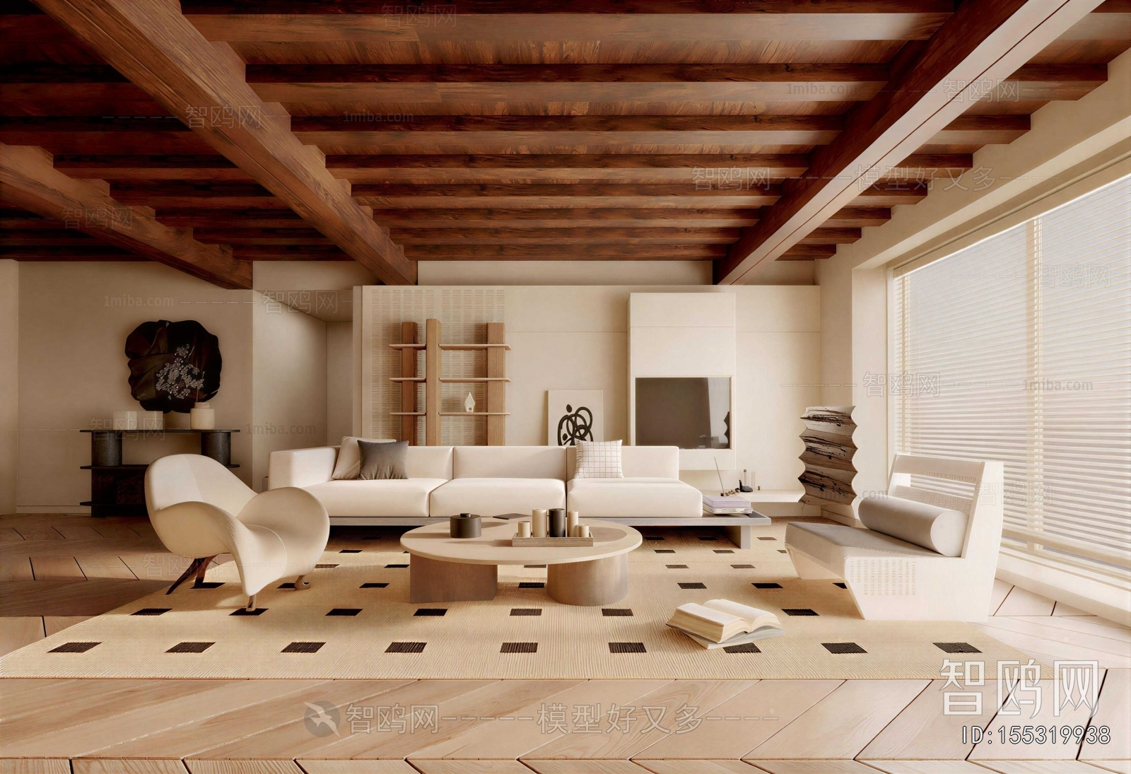 Wabi-sabi Style A Living Room
