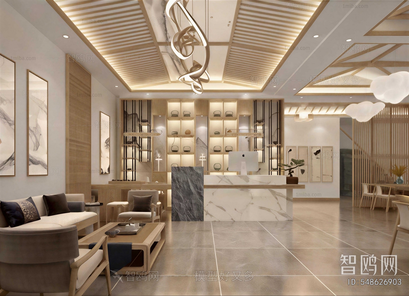 New Chinese Style Lobby Hall