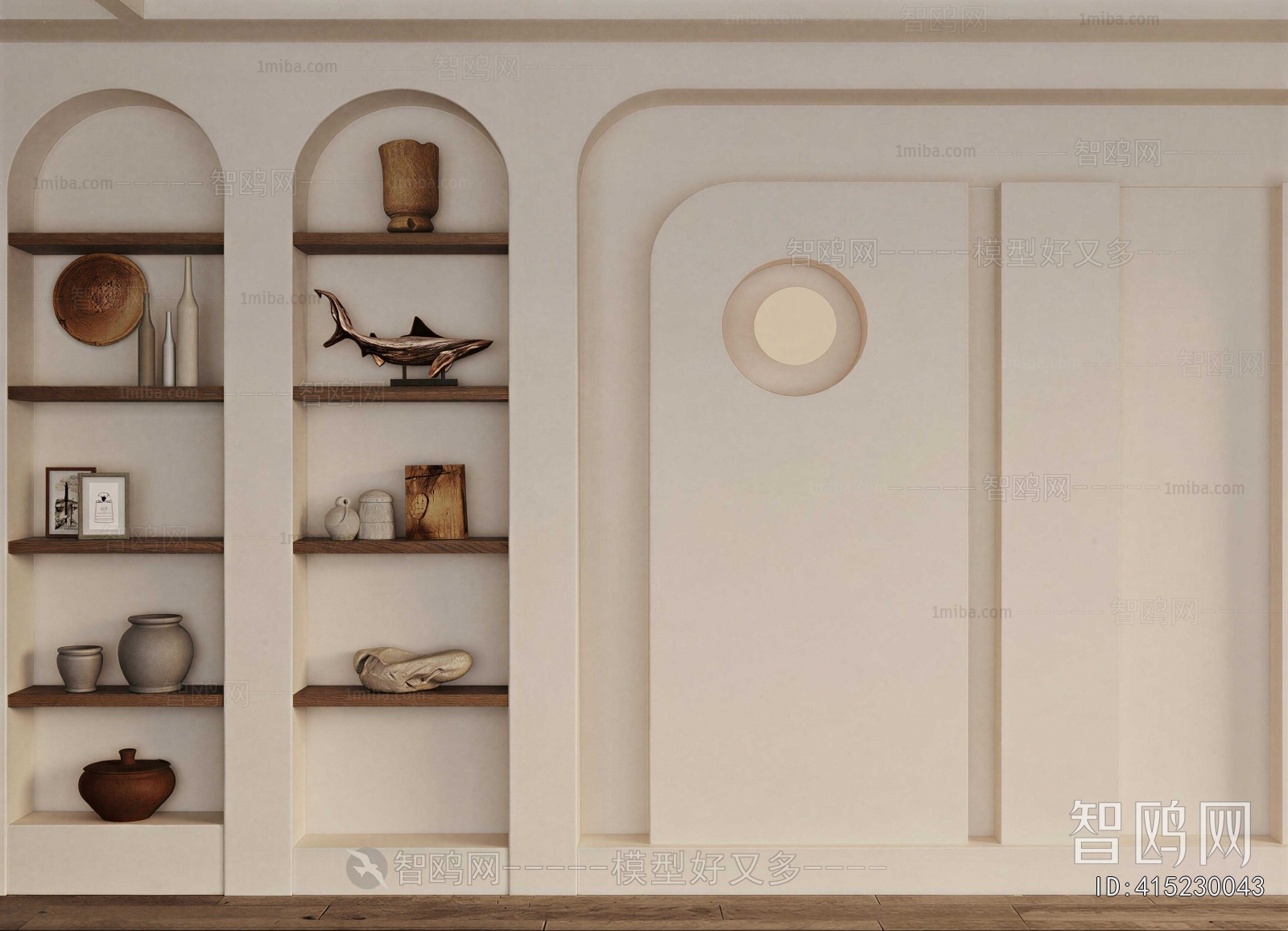 Wabi-sabi Style TV Wall