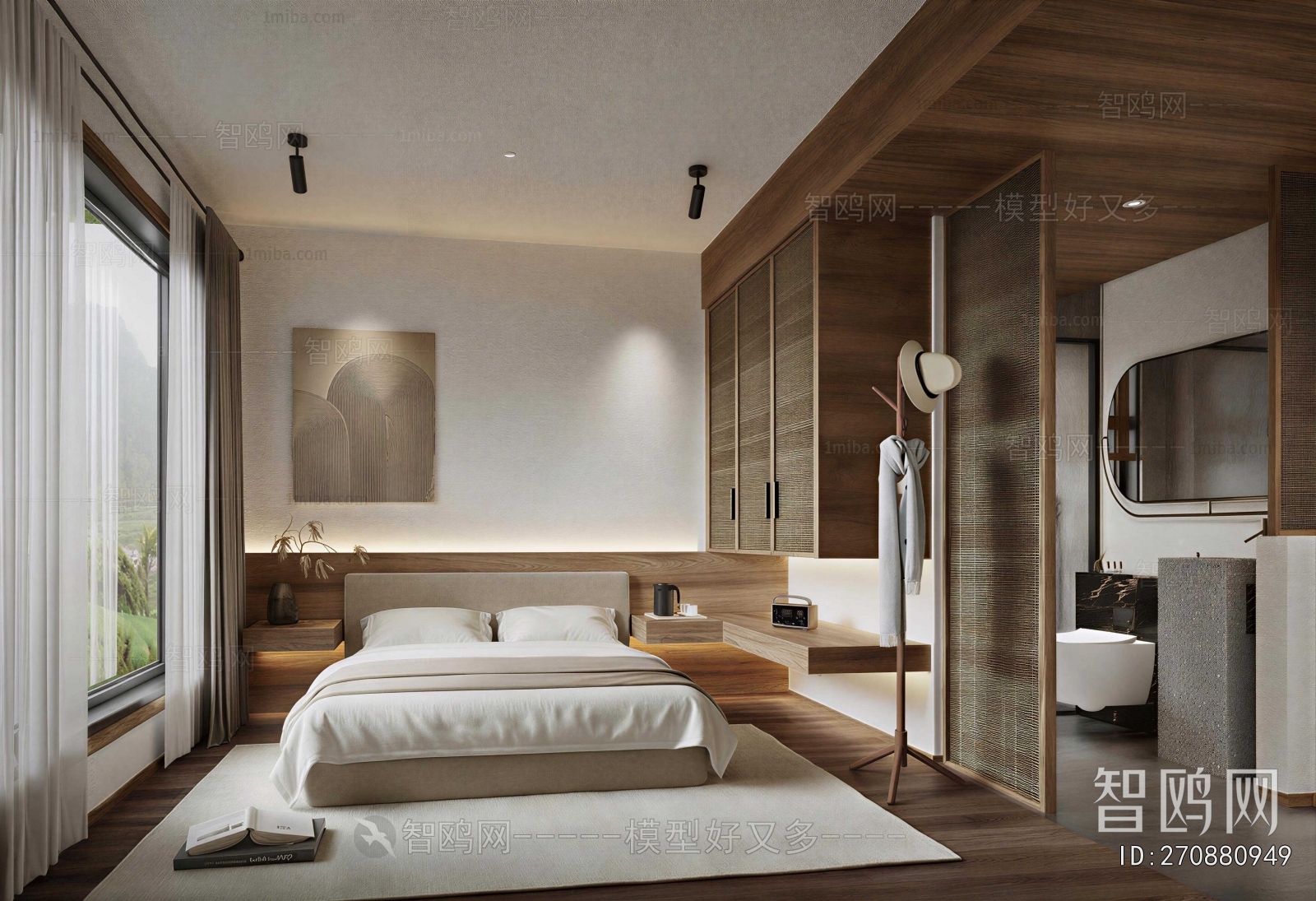 Wabi-sabi Style Bedroom