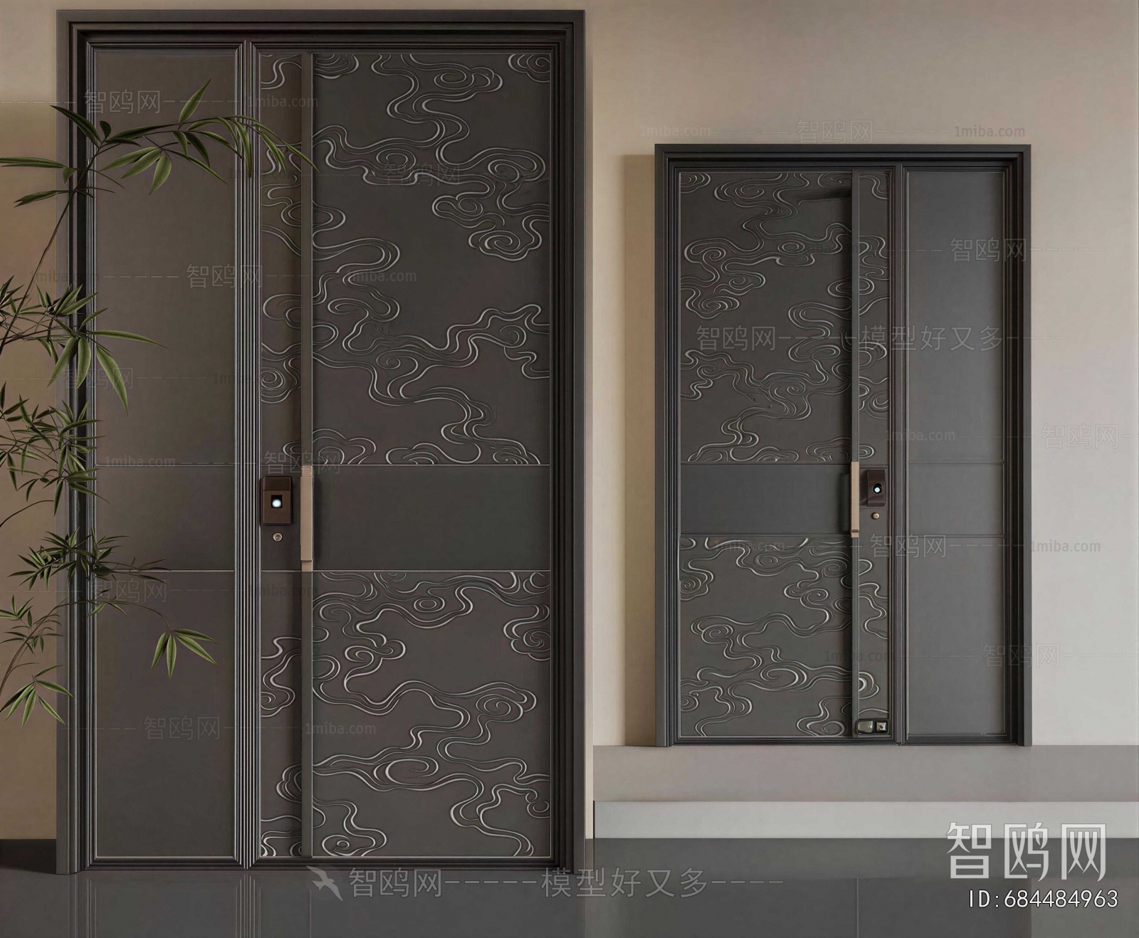 New Chinese Style Entrance Door