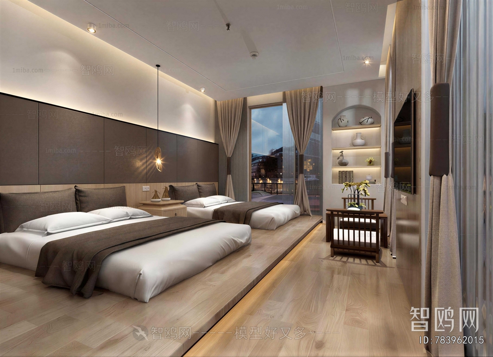 New Chinese Style Guest Room