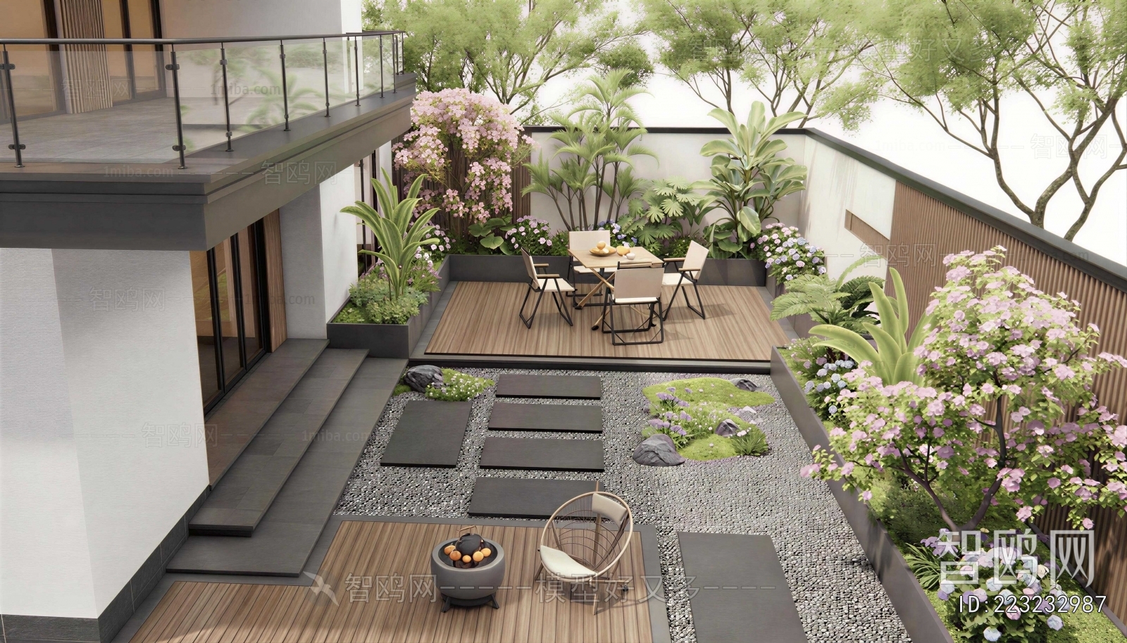 Modern Courtyard/landscape