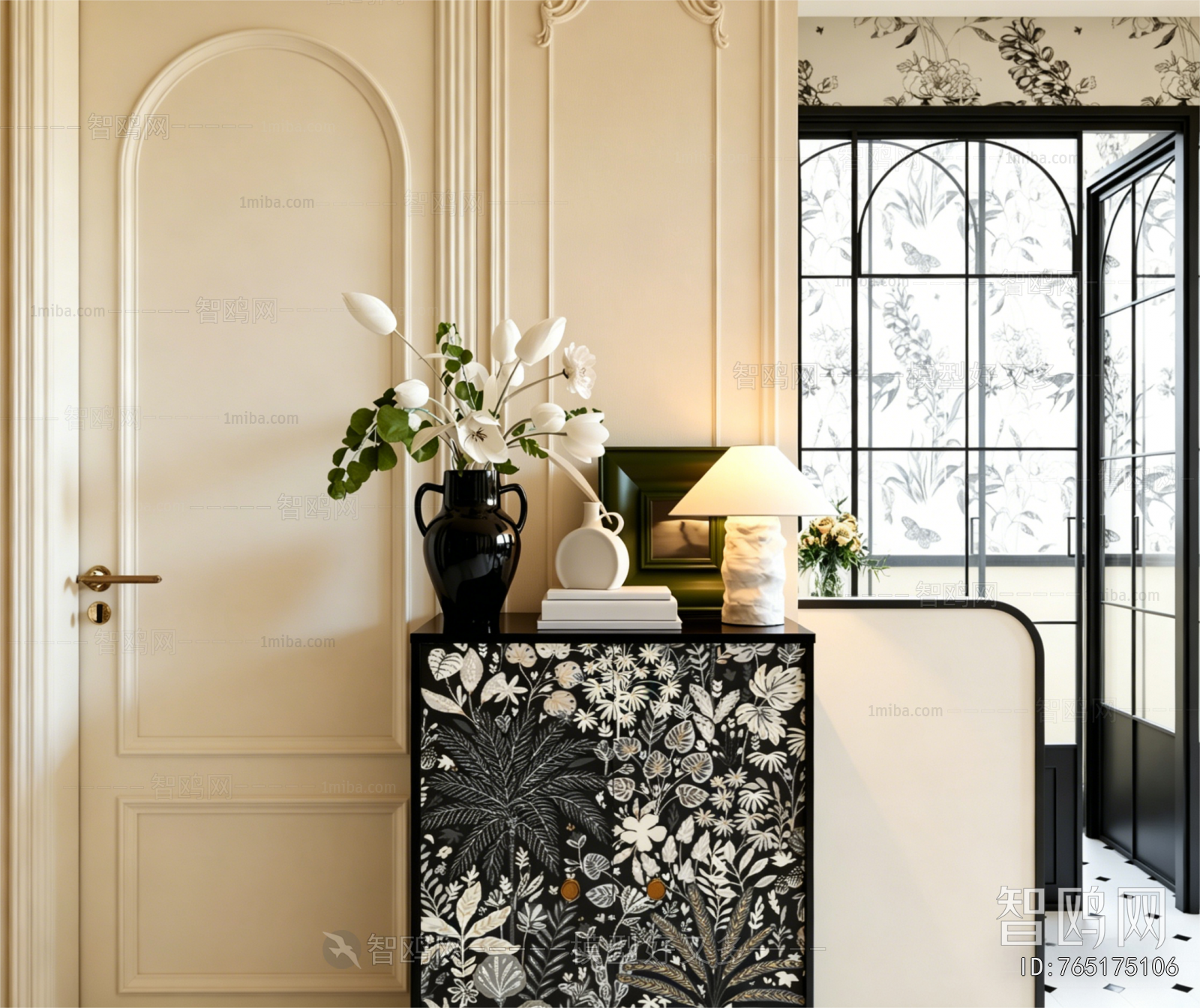 French Style Hallway