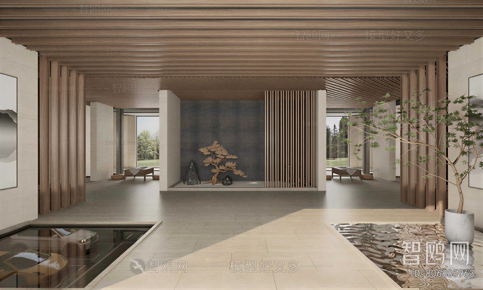 New Chinese Style Lobby Hall