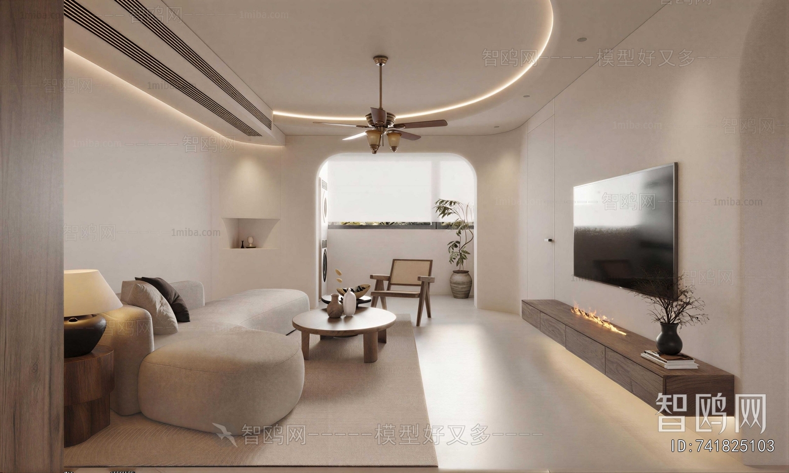 Wabi-sabi Style A Living Room