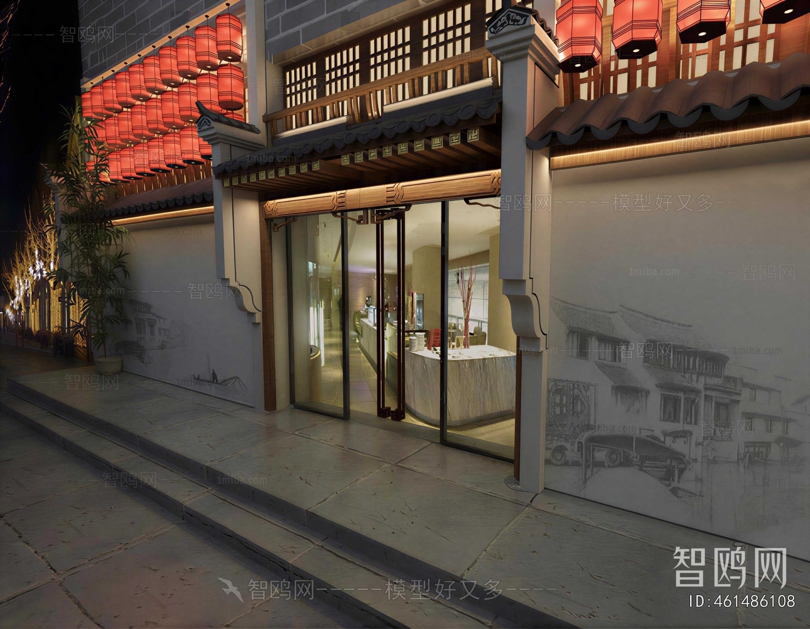 New Chinese Style Facade Element