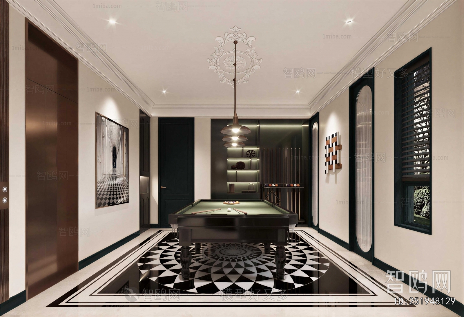 American Style Billiards Room