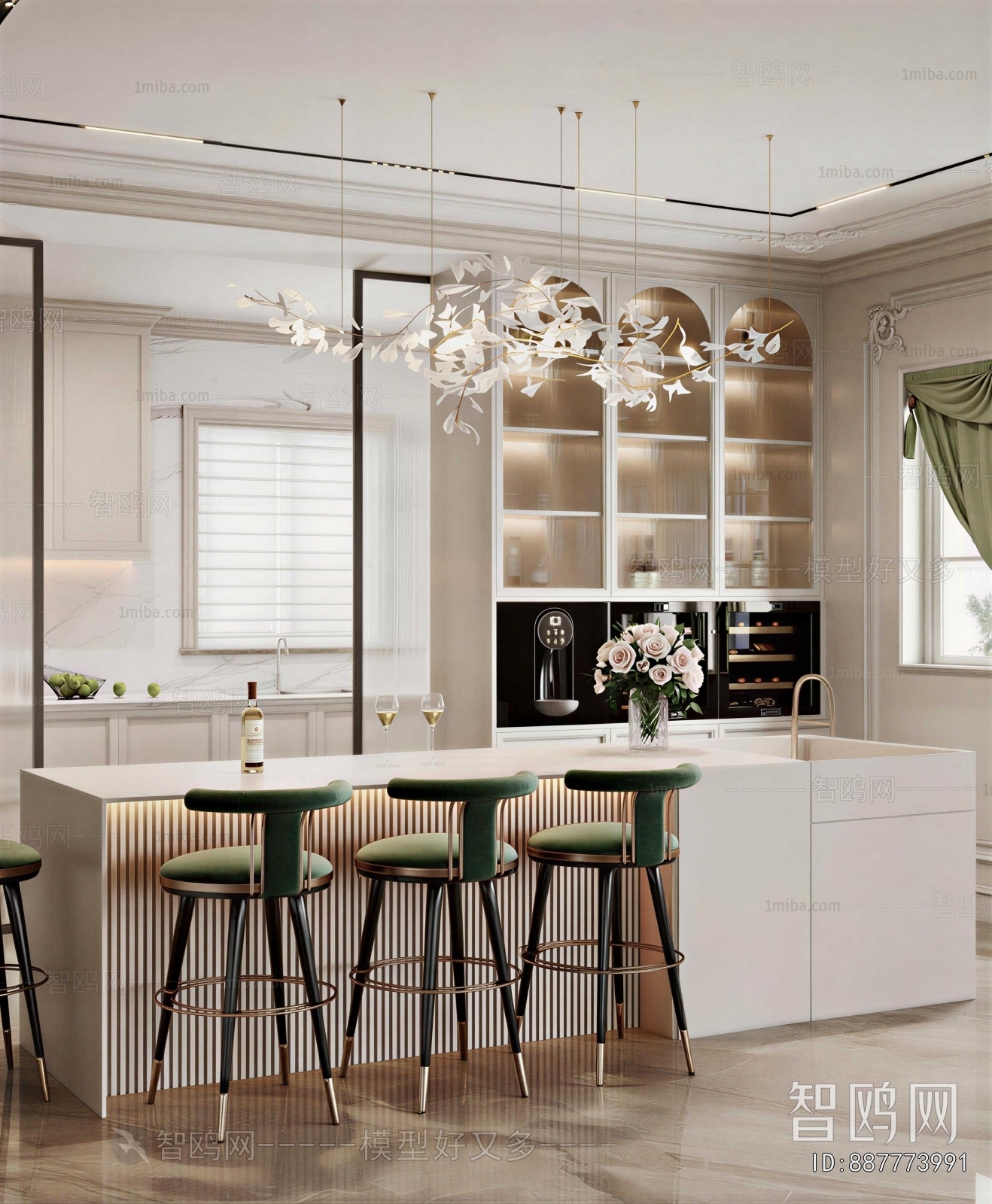 Simple European Style Dining Room