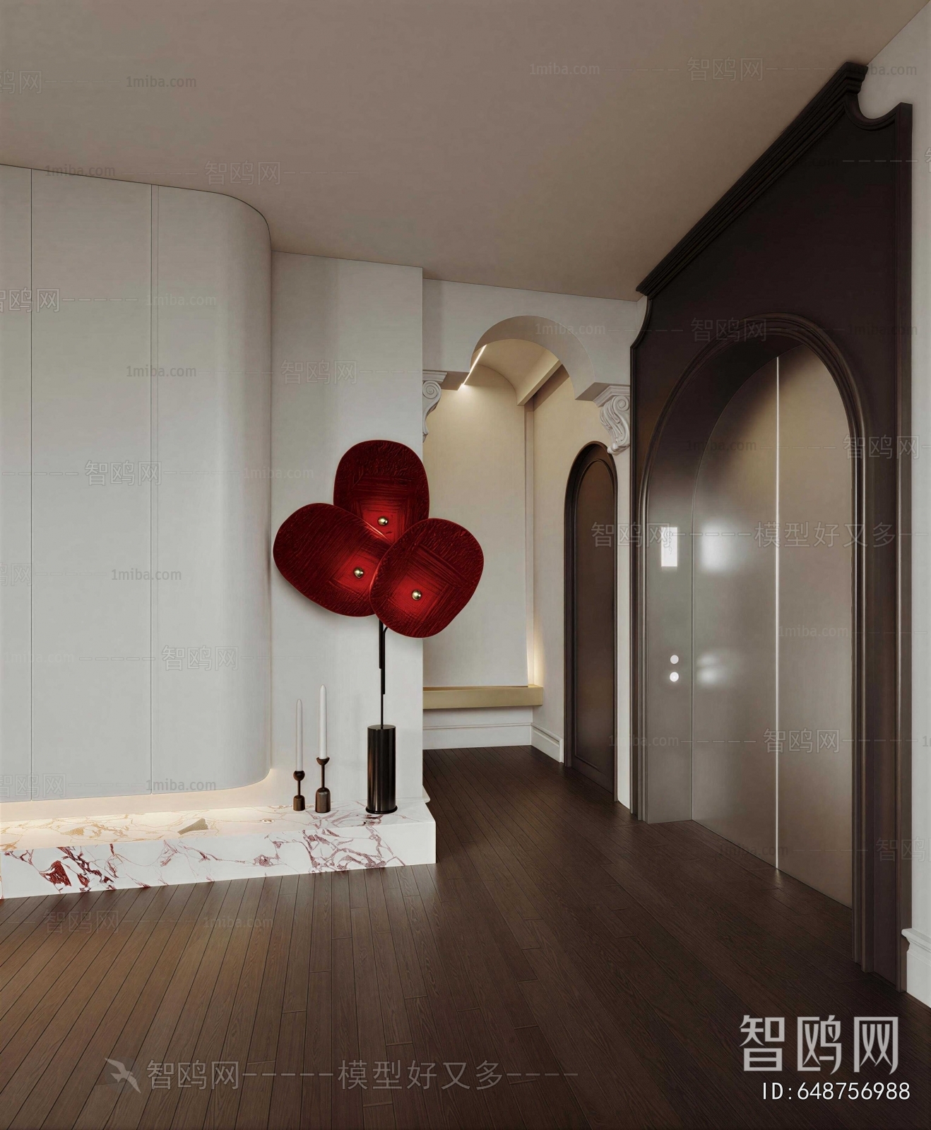 French Style Hallway