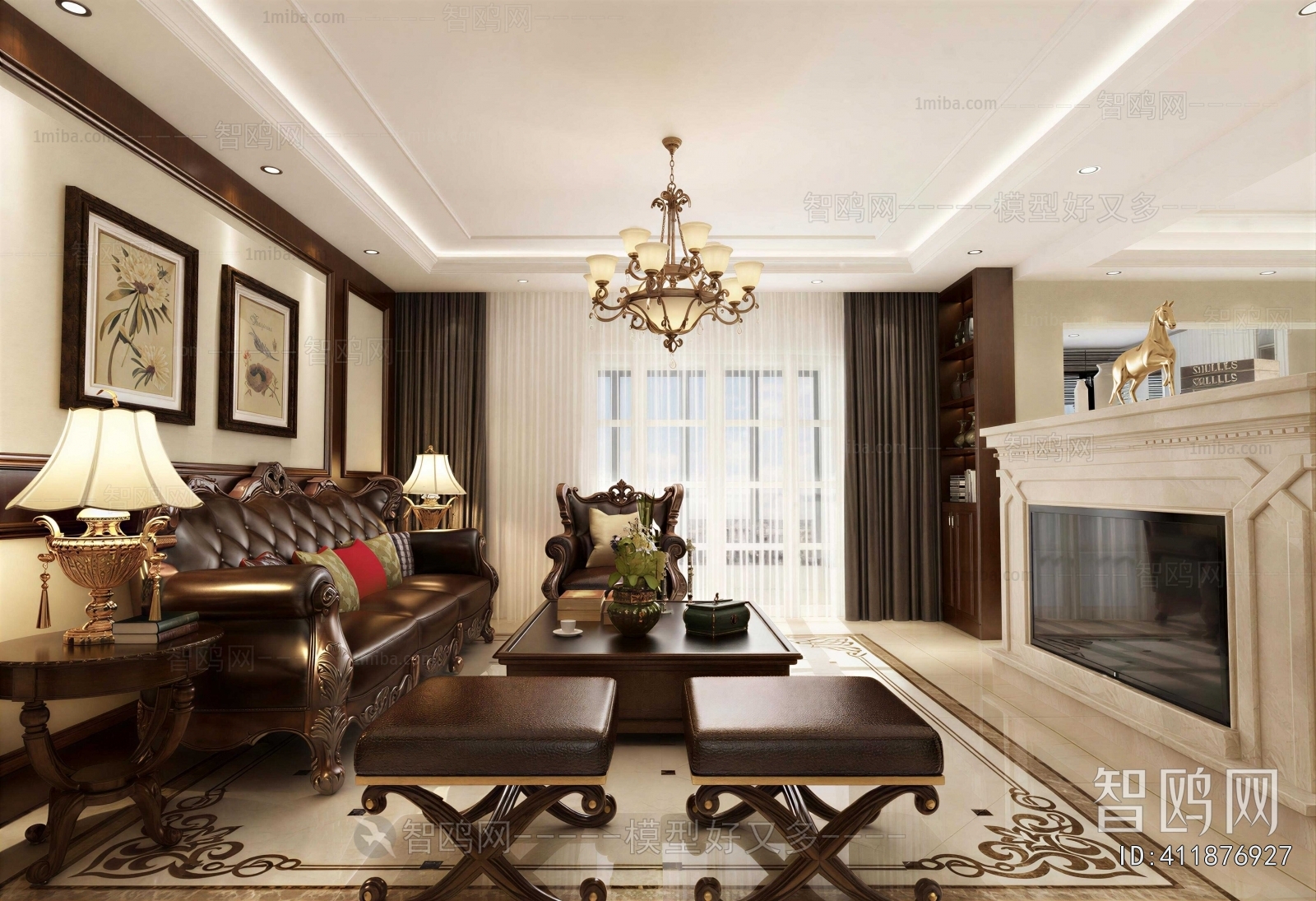 American Style A Living Room