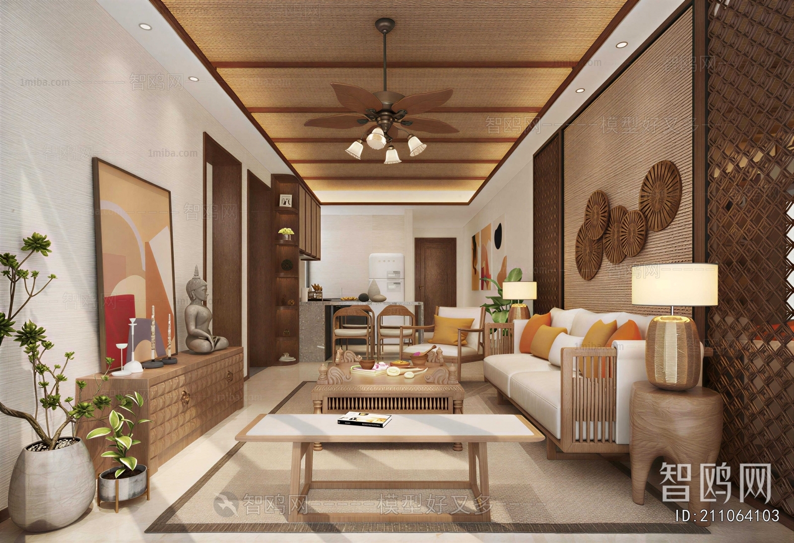 Southeast Asian Style A Living Room