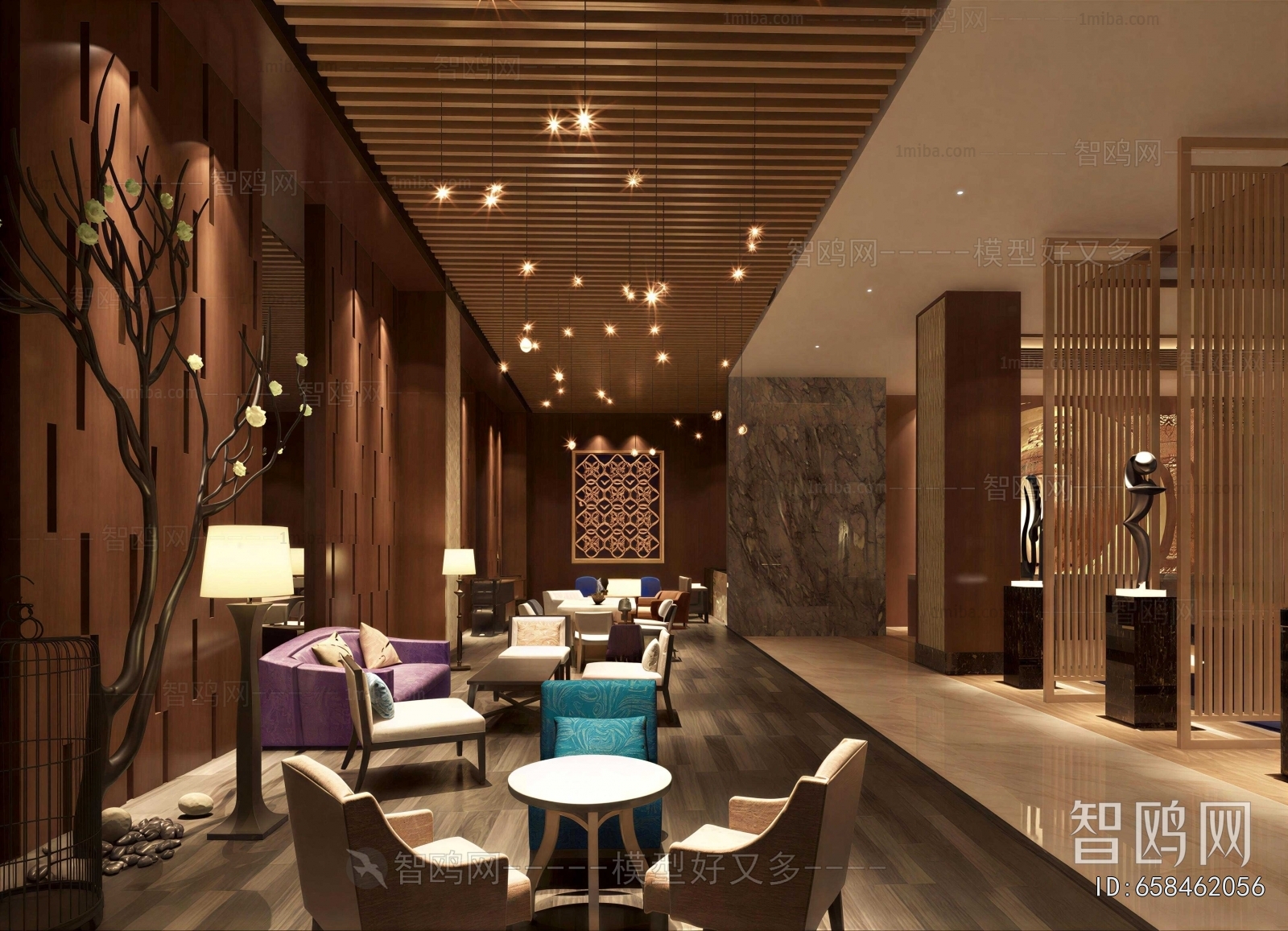New Chinese Style Lobby Hall