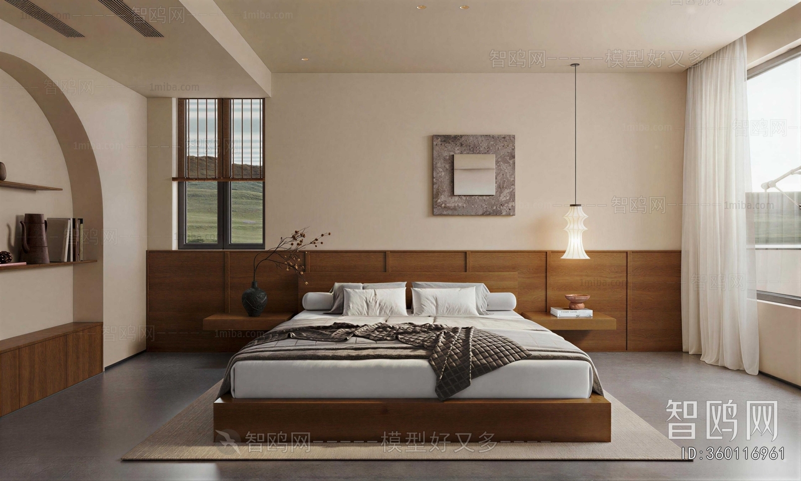 Wabi-sabi Style Bedroom