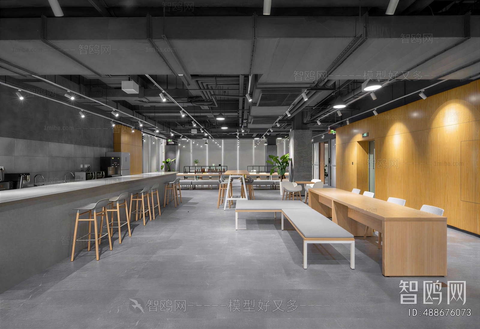 Industrial Style Office Tea Room