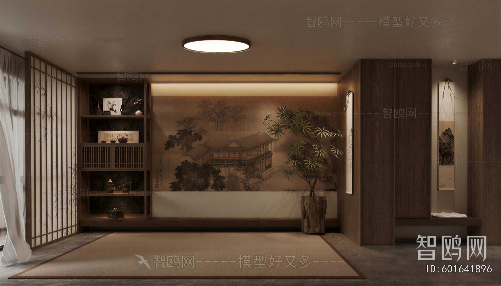 New Chinese Style TV Wall