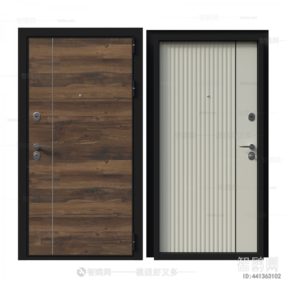 Nordic Style Entrance Door