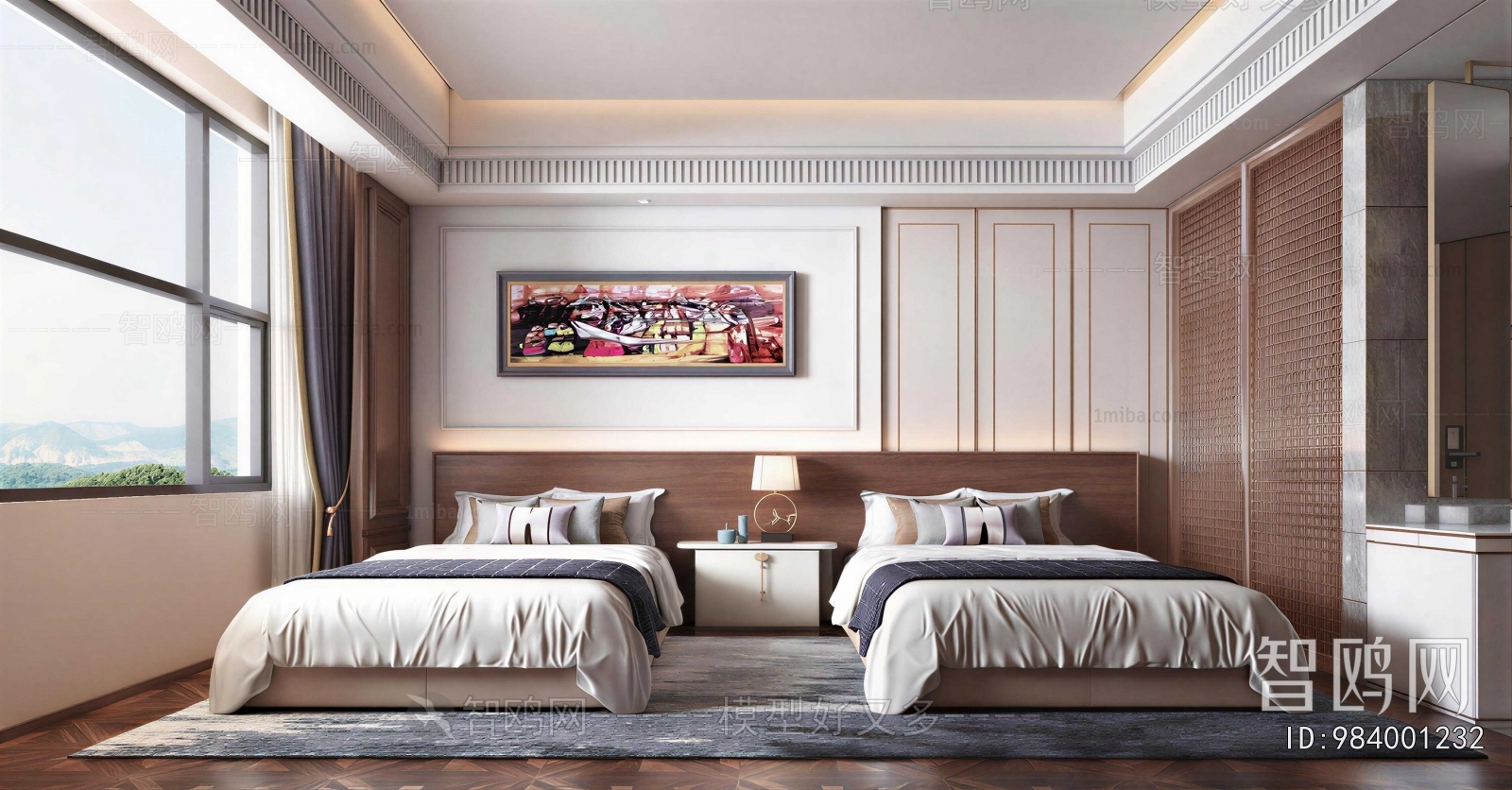 New Chinese Style Bedroom
