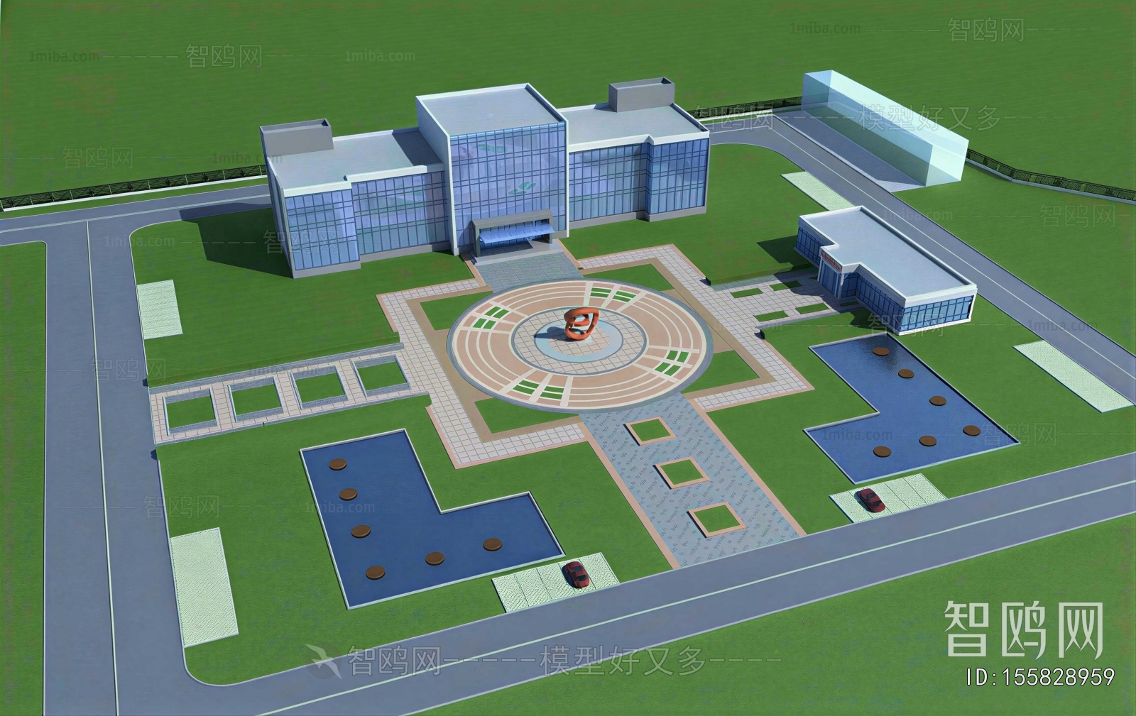 Modern Park Landscape