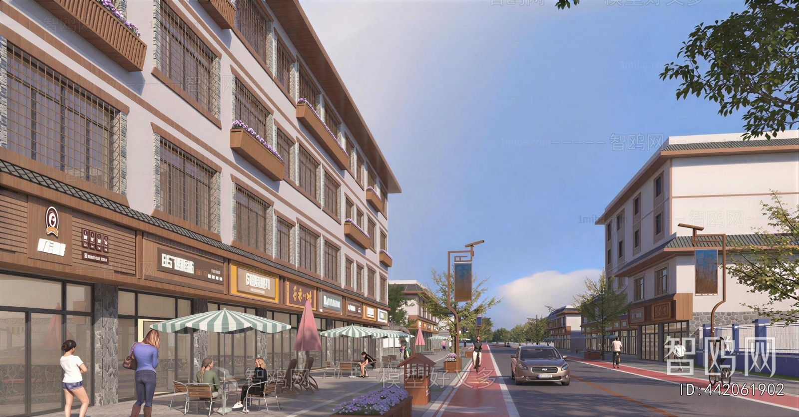New Chinese Style Commercial Street