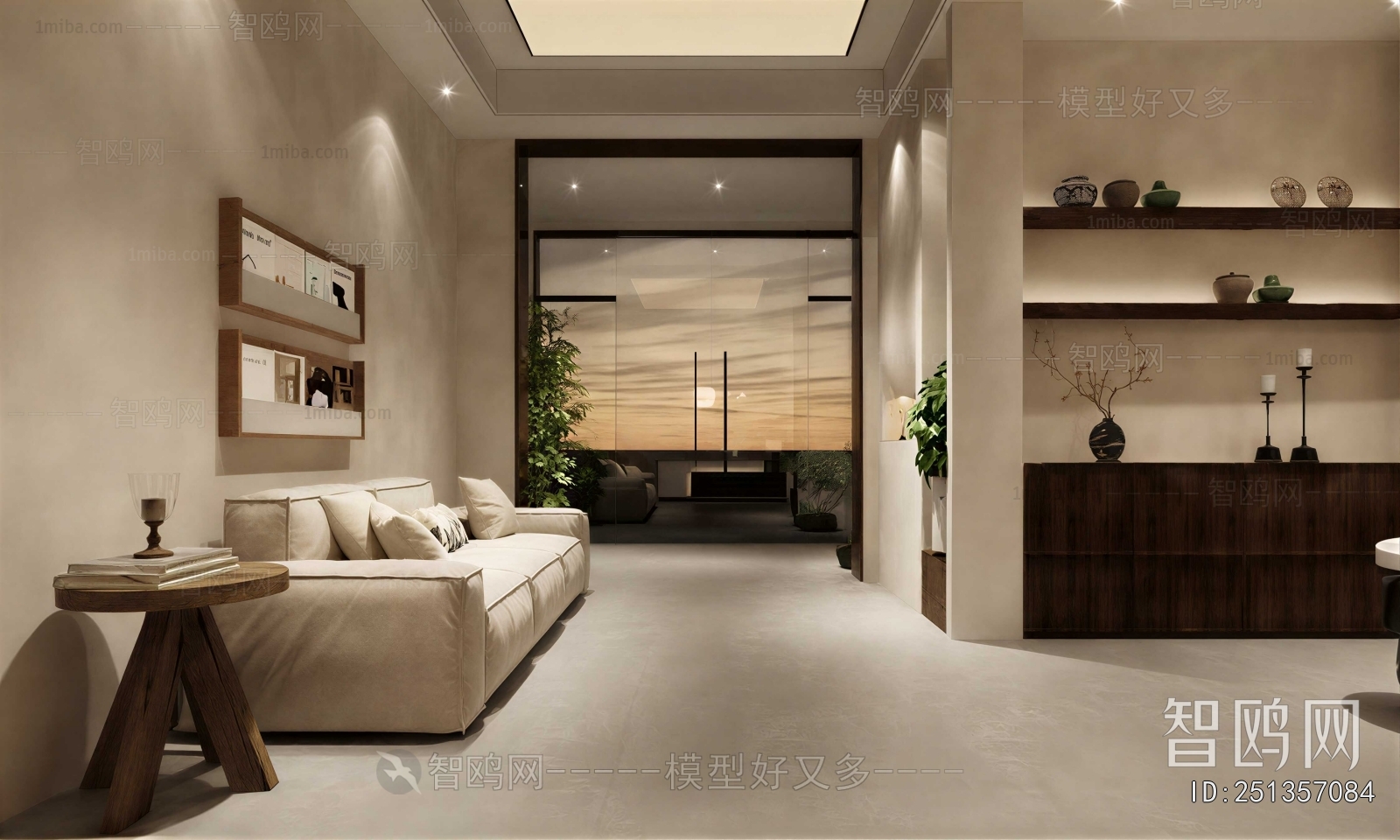 Wabi-sabi Style A Living Room