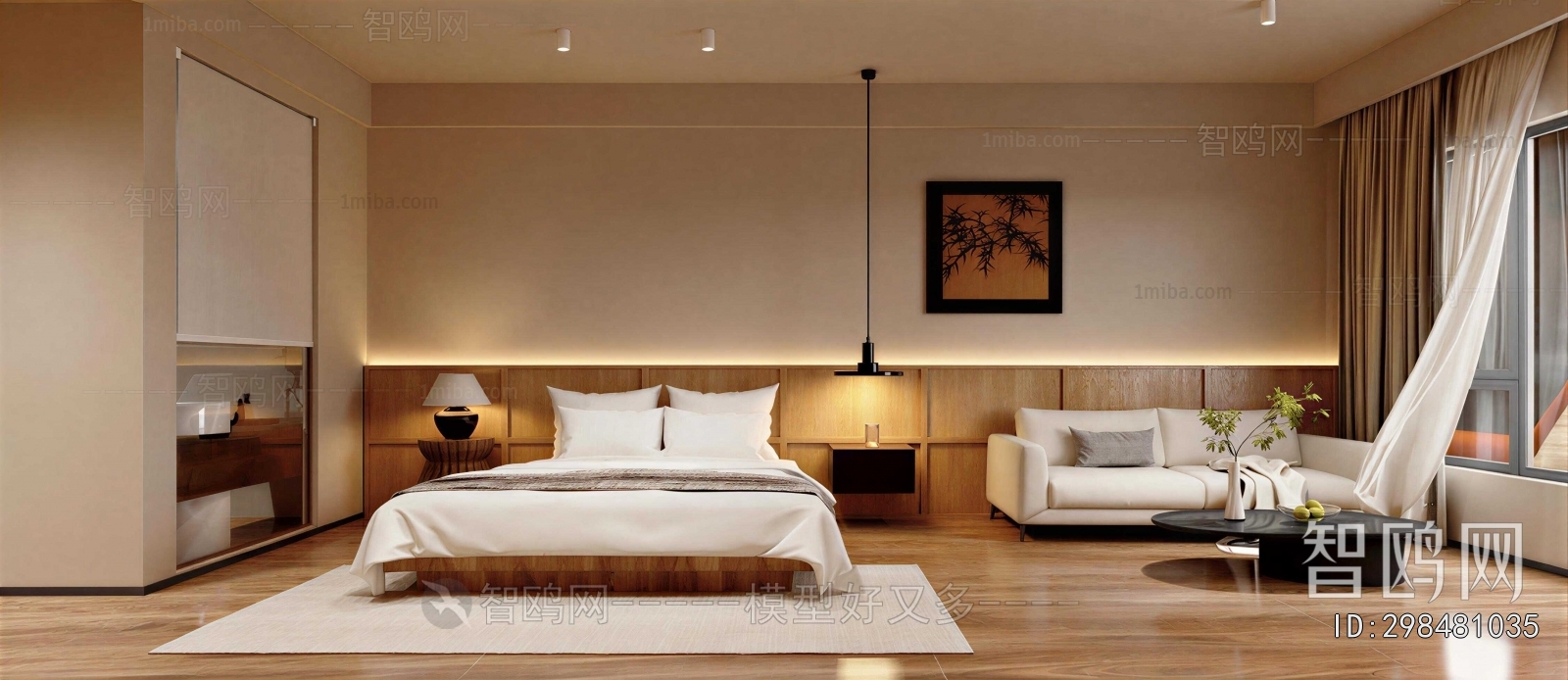 Wabi-sabi Style Bedroom