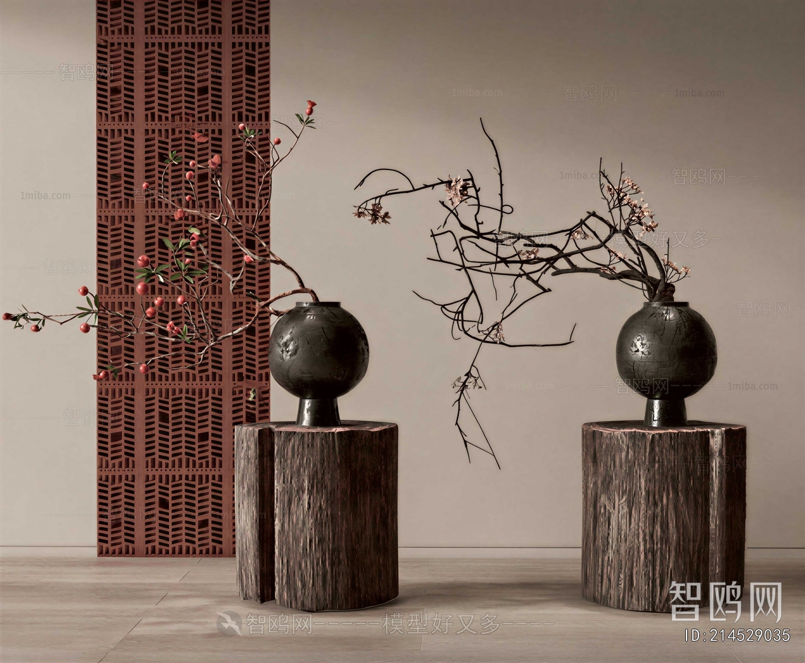Wabi-sabi Style Dried Branch