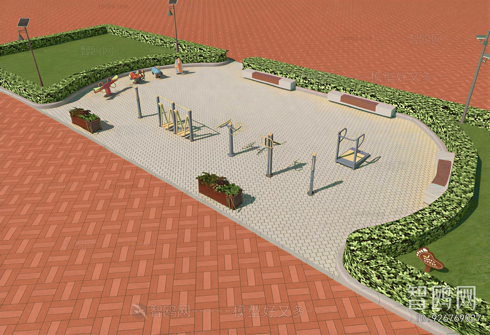 Modern Park Landscape