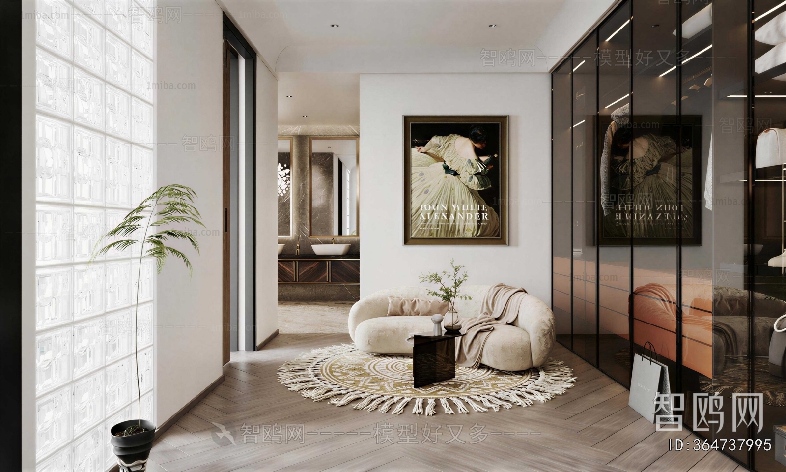 Modern Clothes Storage Area
