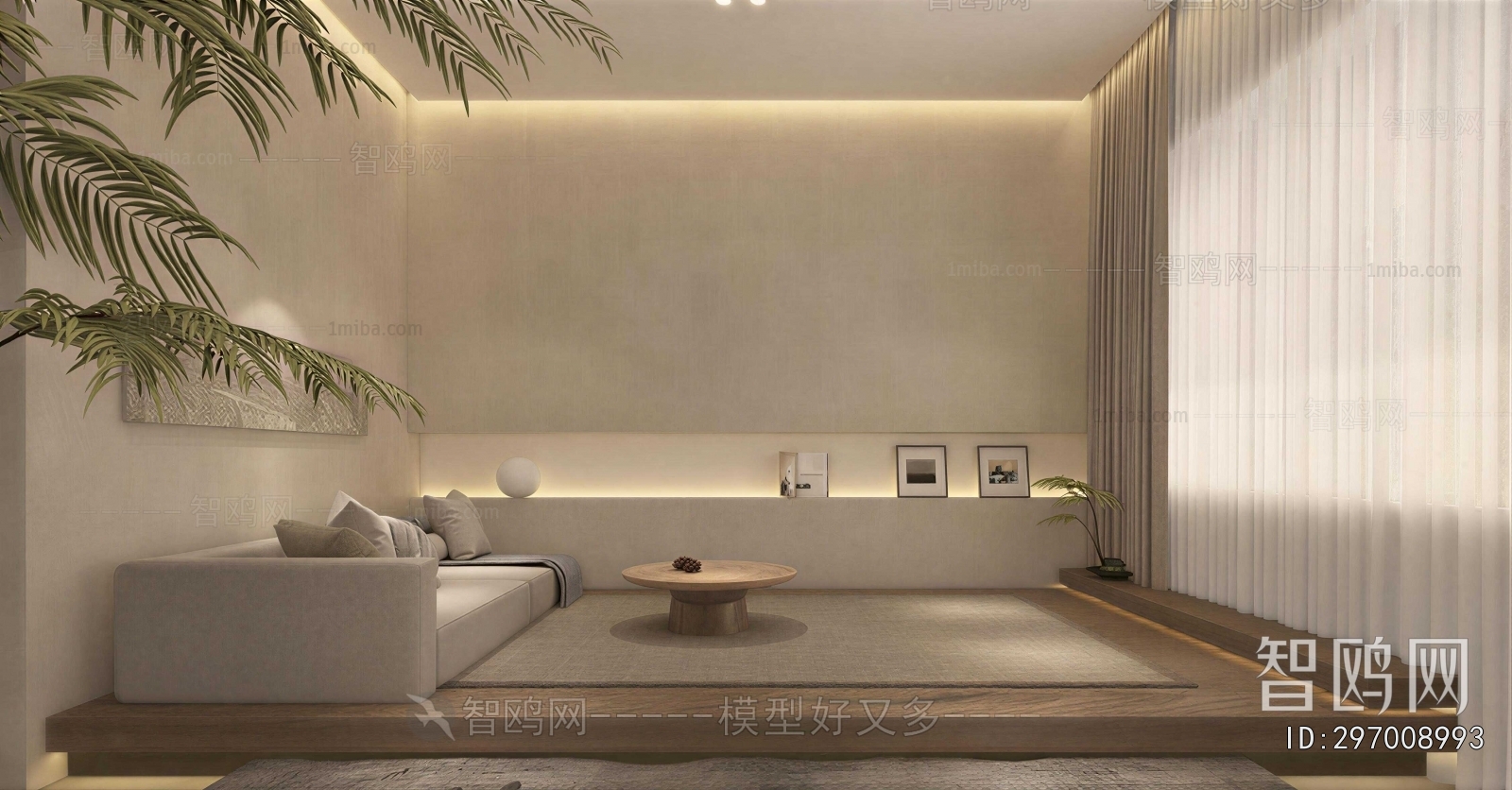 Wabi-sabi Style A Living Room
