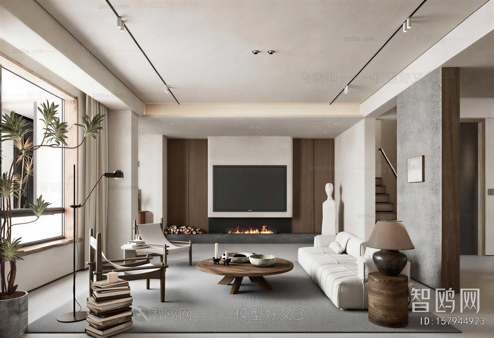 Wabi-sabi Style A Living Room