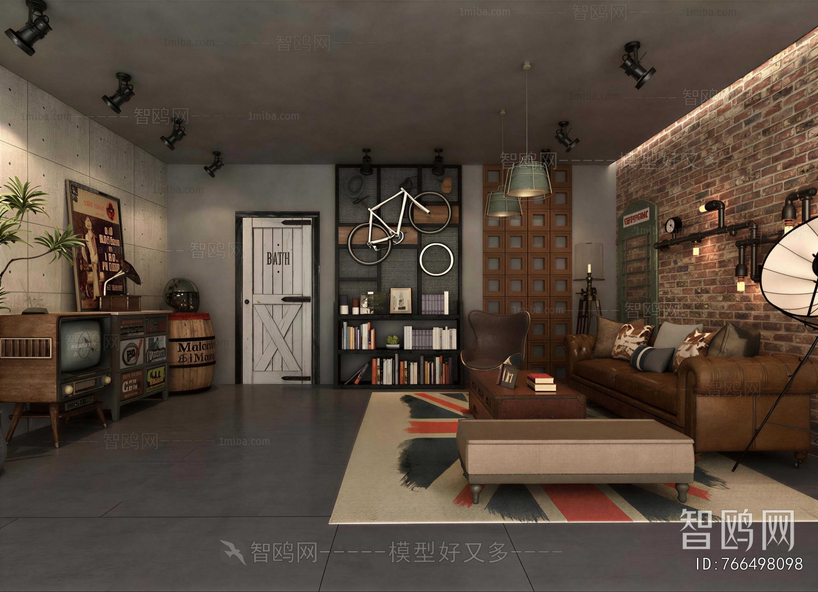 Industrial Style A Living Room