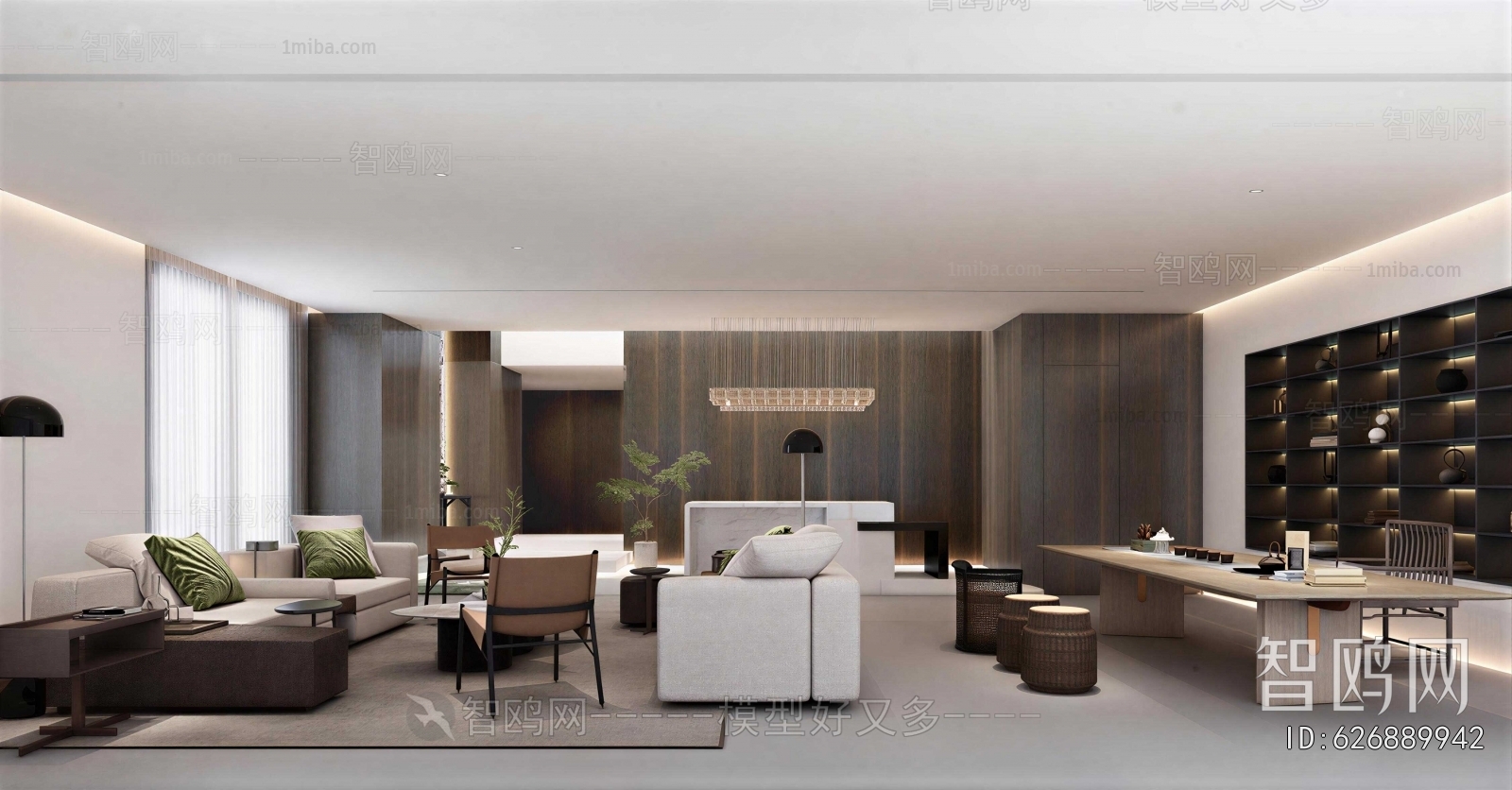 New Chinese Style A Living Room