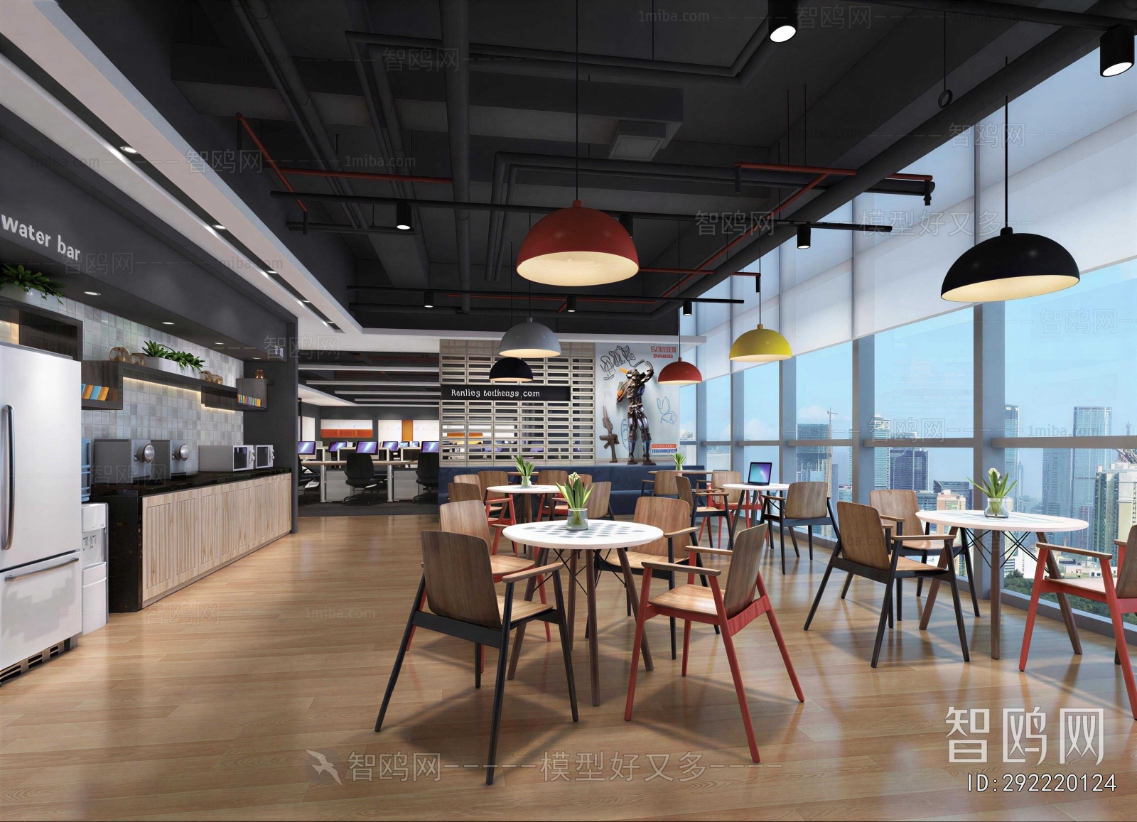 Industrial Style Office Tea Room