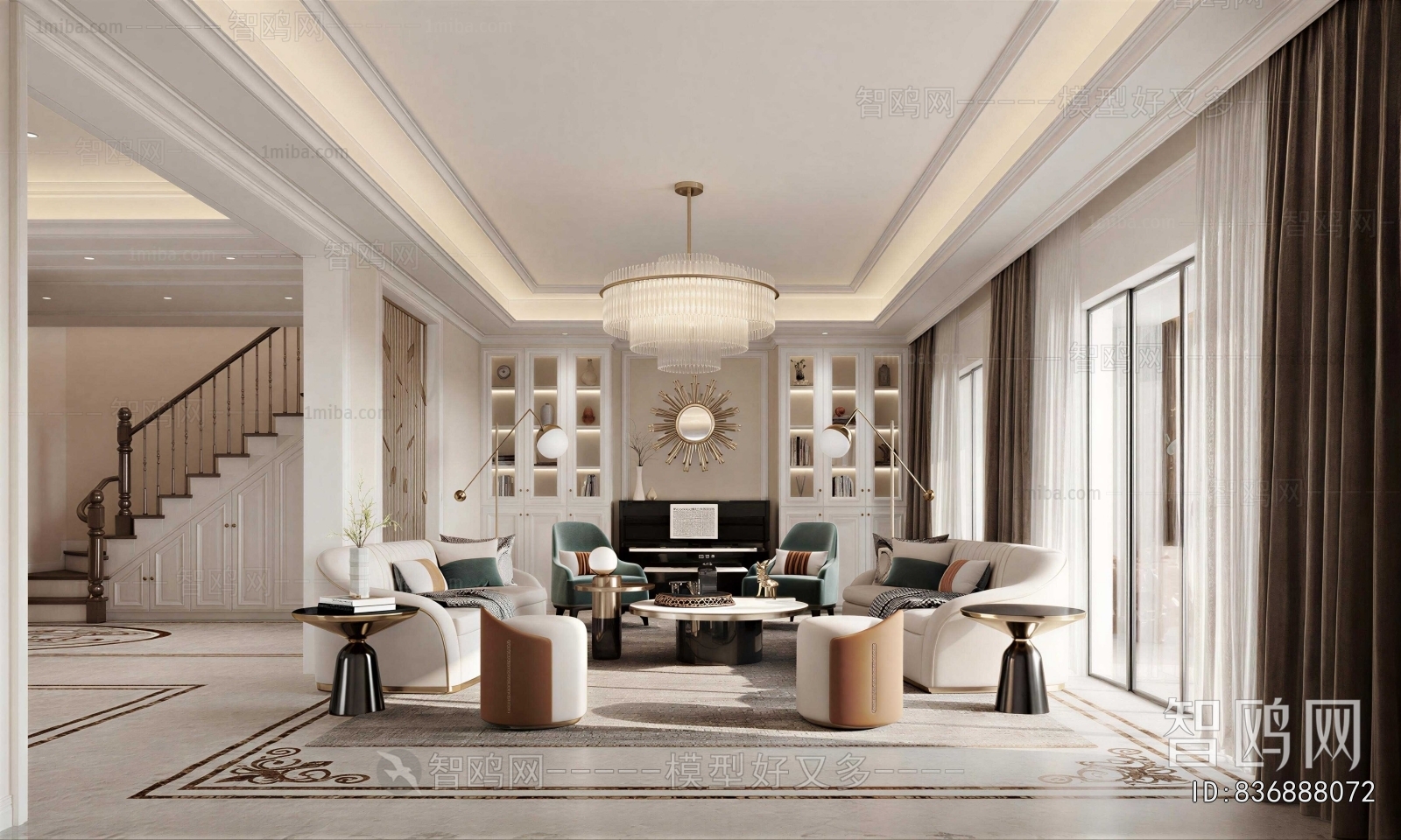 American Style A Living Room