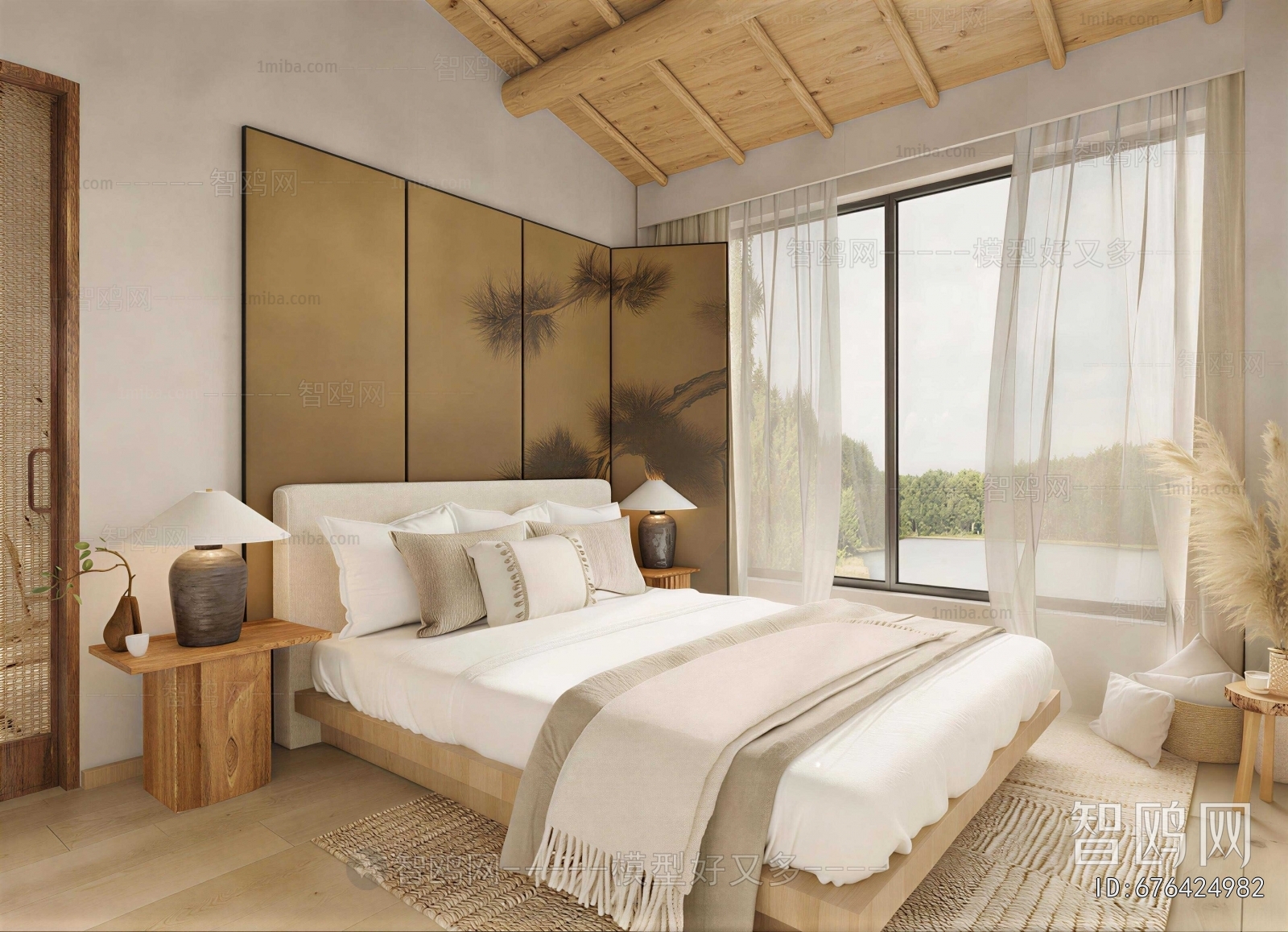 New Chinese Style Bedroom