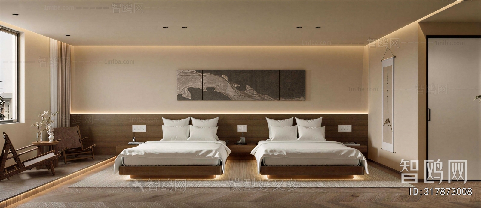 Modern Guest Room