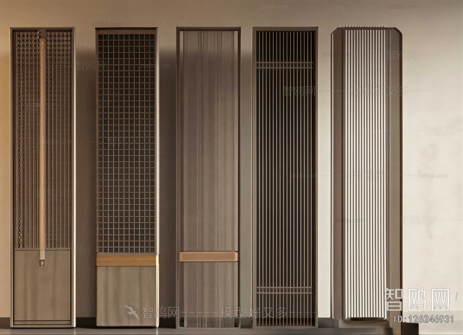 New Chinese Style Wooden Screen Partition