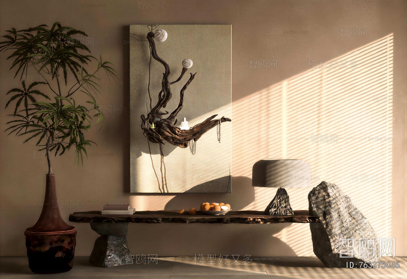 Wabi-sabi Style Console