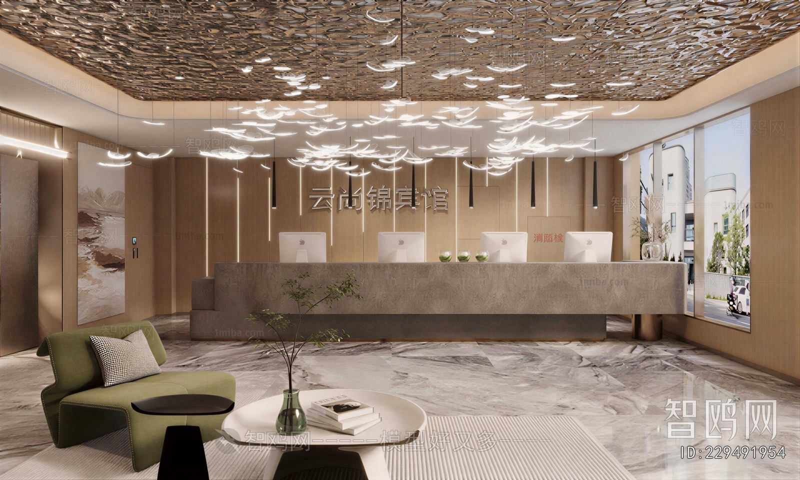 New Chinese Style Lobby Hall