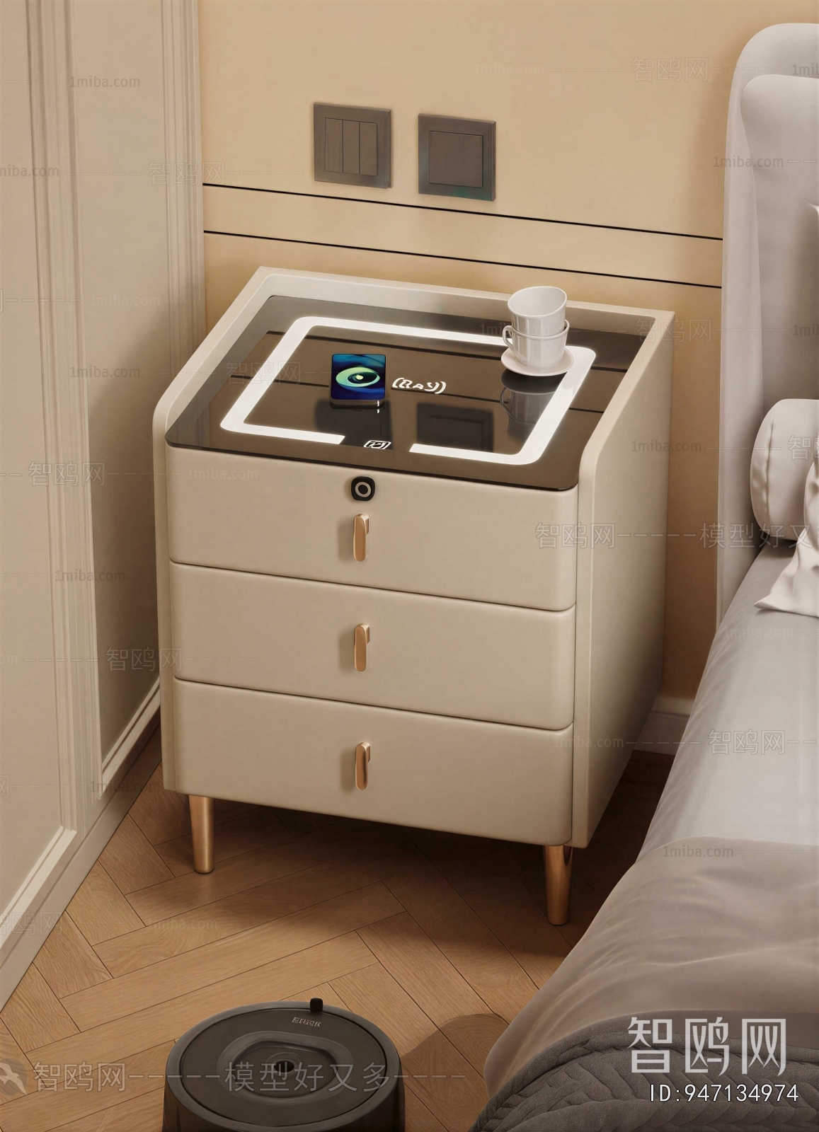 Modern Bedside Cupboard