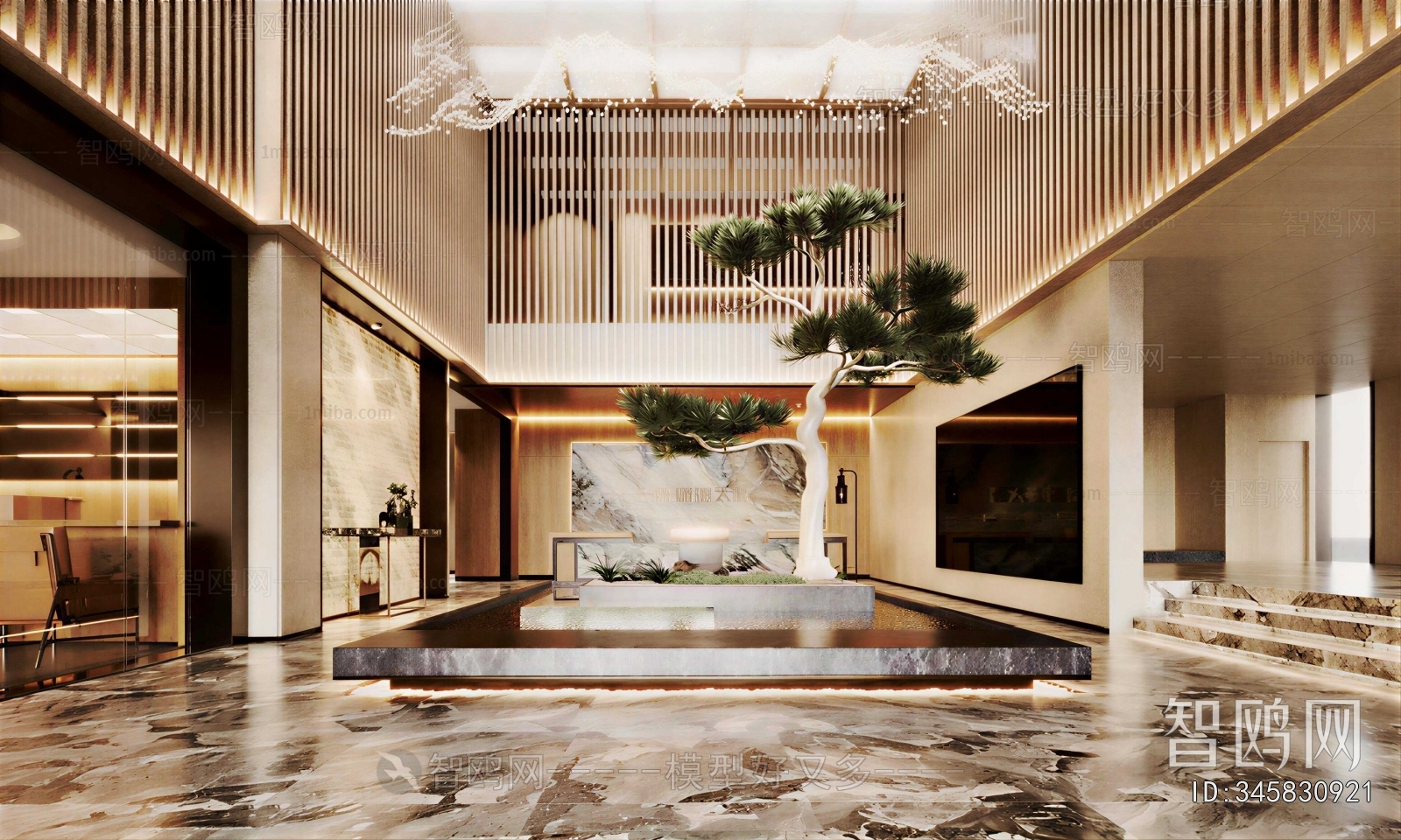 New Chinese Style Office Reception Desk