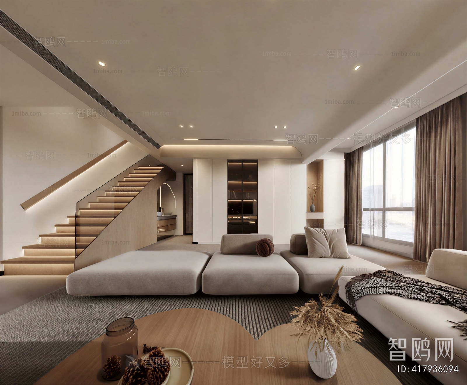Wabi-sabi Style A Living Room