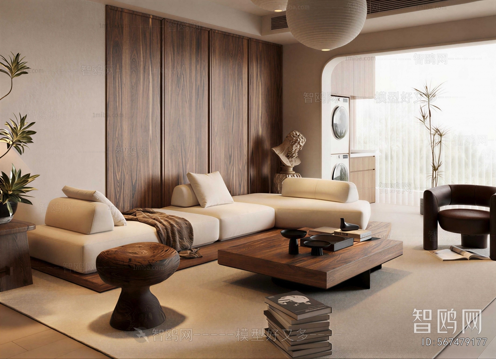 Wabi-sabi Style A Living Room